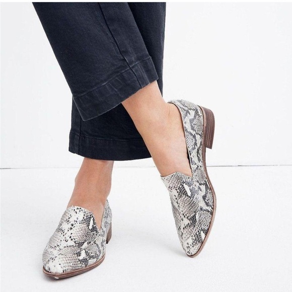 Madewell Frances snakeskin leather loafer - Picture 1 of 11